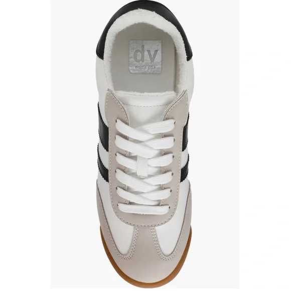 Dolce Vita White and Black Sneakers Retro Style - Picture 4 of 10